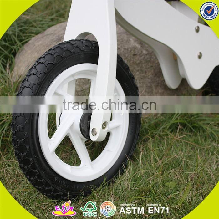2017 New design wooden white balance bike children wooden white balance bike baby wooden white balance bike W16C154