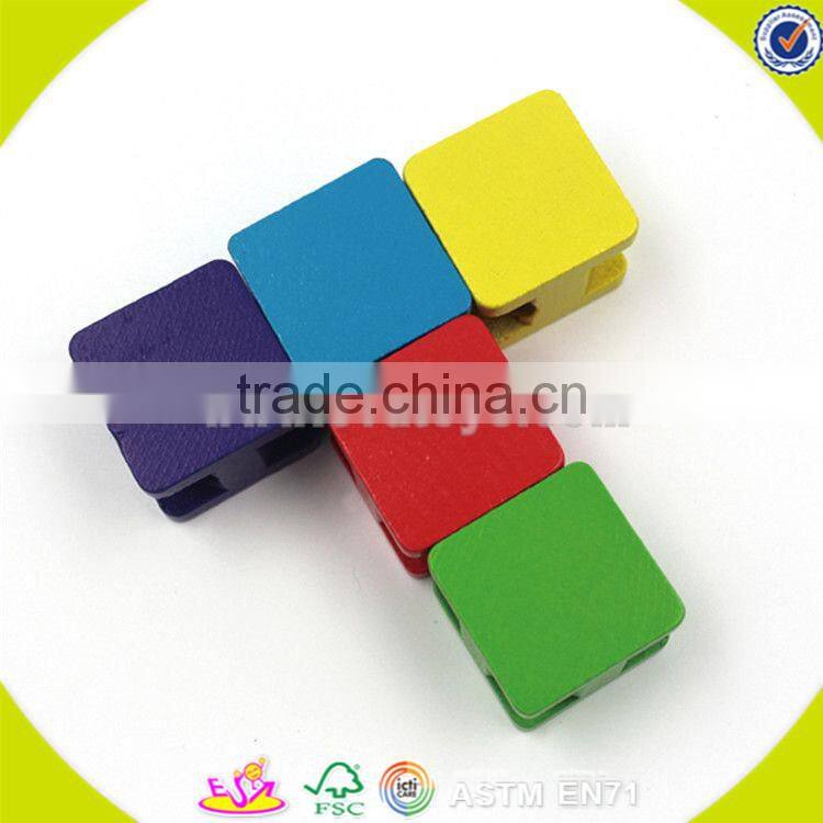 Wholesale interesting wooden building blocks toy special kids wooden building blocks toy colorful building blocks toy W13D097
