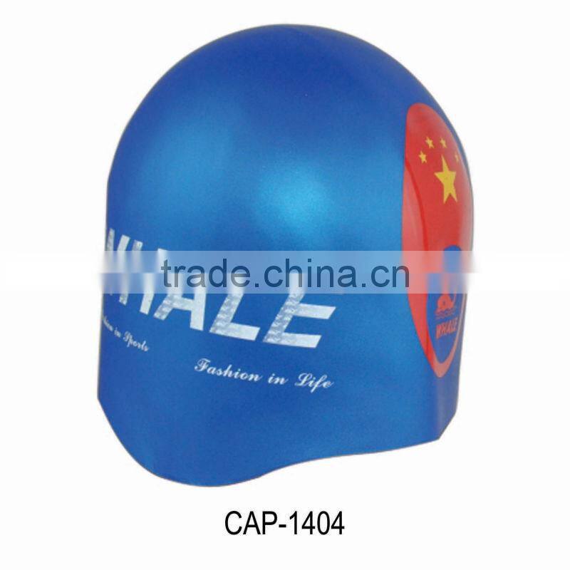 3D Shape swim cap,fashional swimming cap with silicone(CAP-1400)