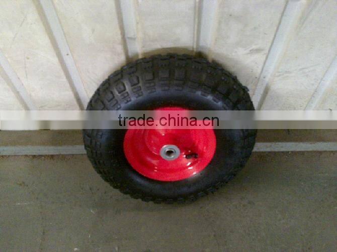 wheelbarrow wheel with steel rim 3.50-8