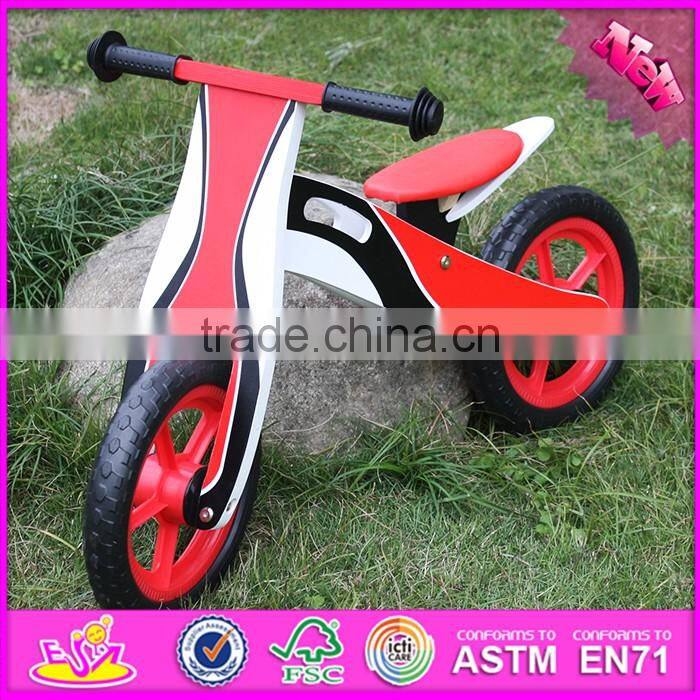 2016 new design preschool wooden balance bikes for toddlers W16C131