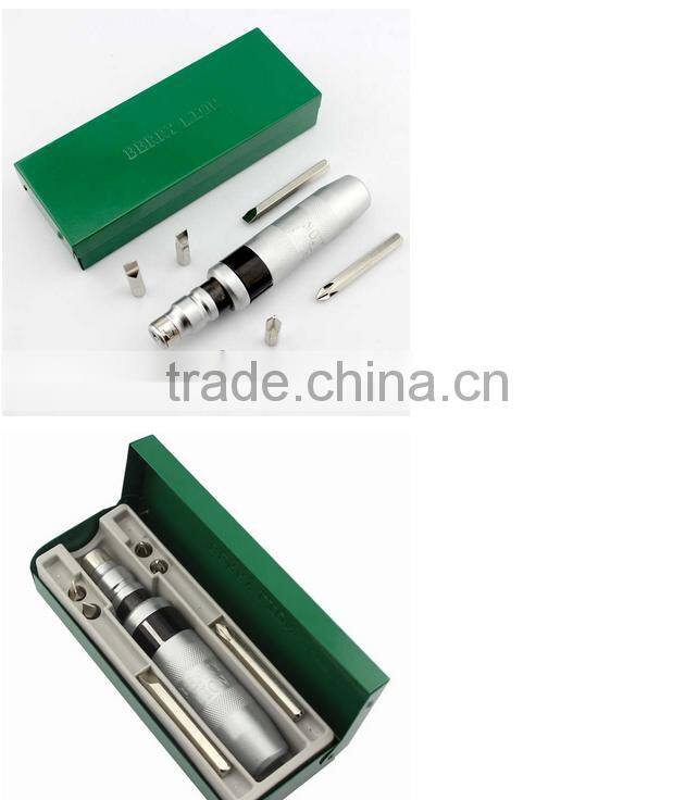 Berrylion Chrome Vanadium Impact Screwdriver with plastic tool box
