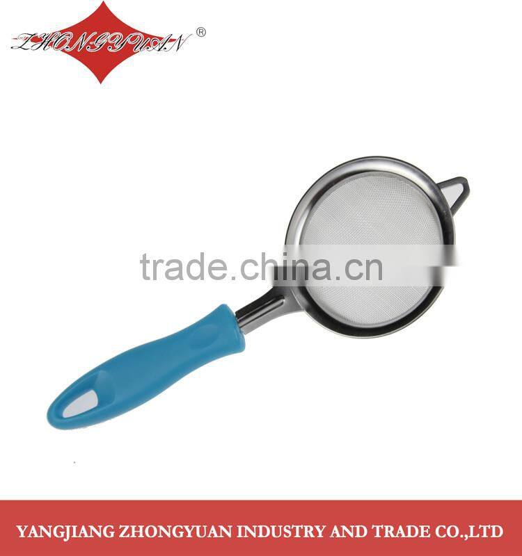 ZY-A2117 Mirror finished stainless steel spatula pizza pasta cutter with plastic hanlde