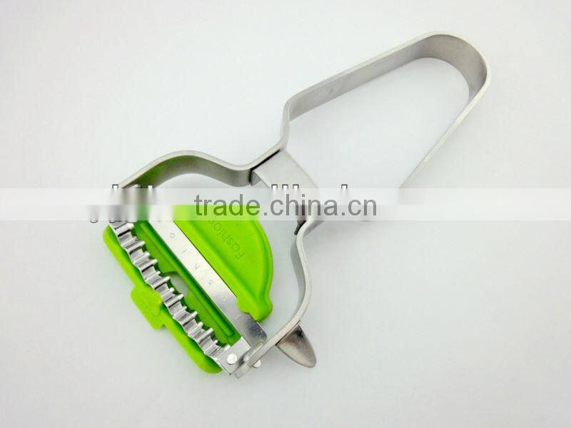 2 in 1 Y shape hollow holder double blade stainless steel peeler