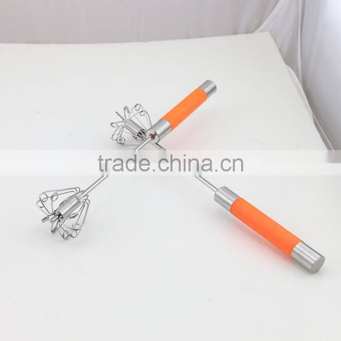 New Easy Kitchen Handle Push Whisk Versatile Egg Beater