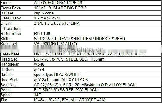 Wholesale folding bike Japanese Design MINIVELO from Japan