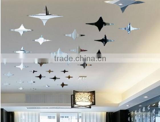 Collocation photo wall stickers,Art mirror starshine wall stickers,Three-dimensional decorative mirror wall stickers