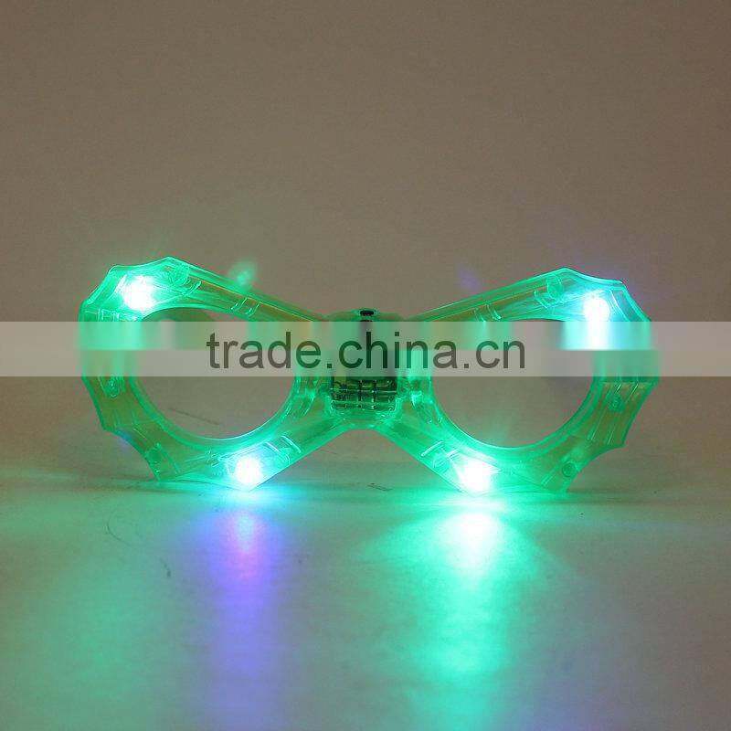 Plastic Party Flashing Glasses LED Glasses Light Up Glasses For Halloween