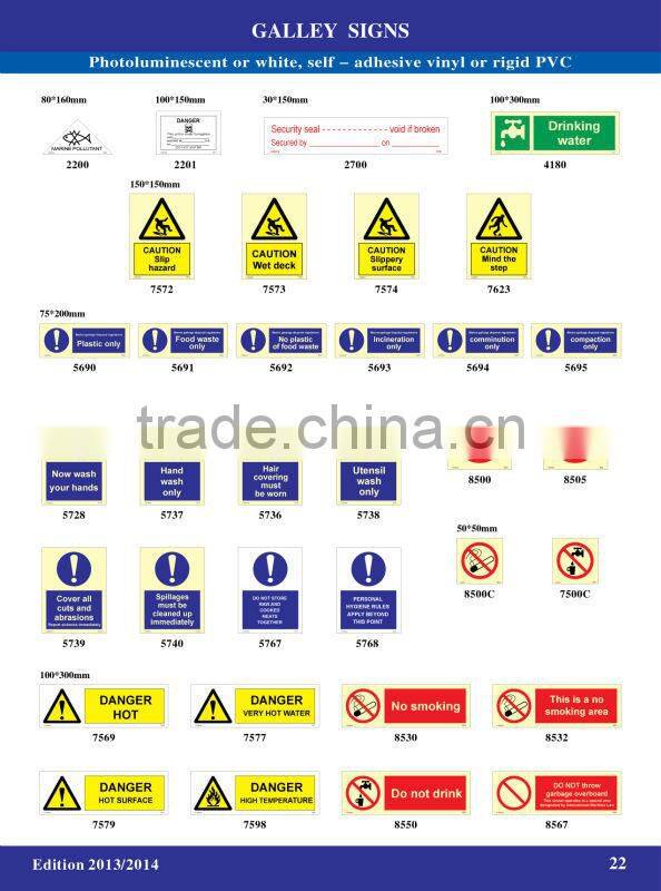 Galley Sign IMO Symbols