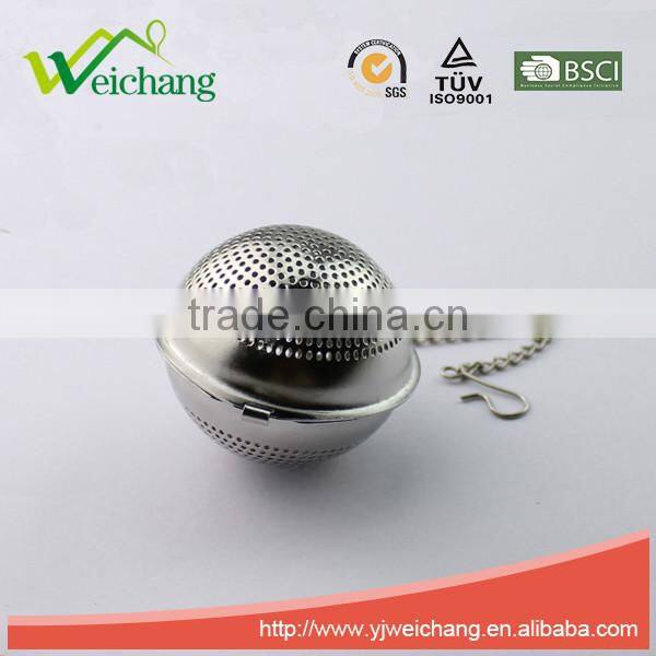 WCYY0006 High quality Hot sale 304 material circular Long chain Tea Ball Tea Infuser Tea Strainer