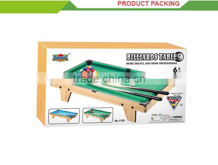 Kids Indoor Toy Play Set Mini Wood Snooker Table Game