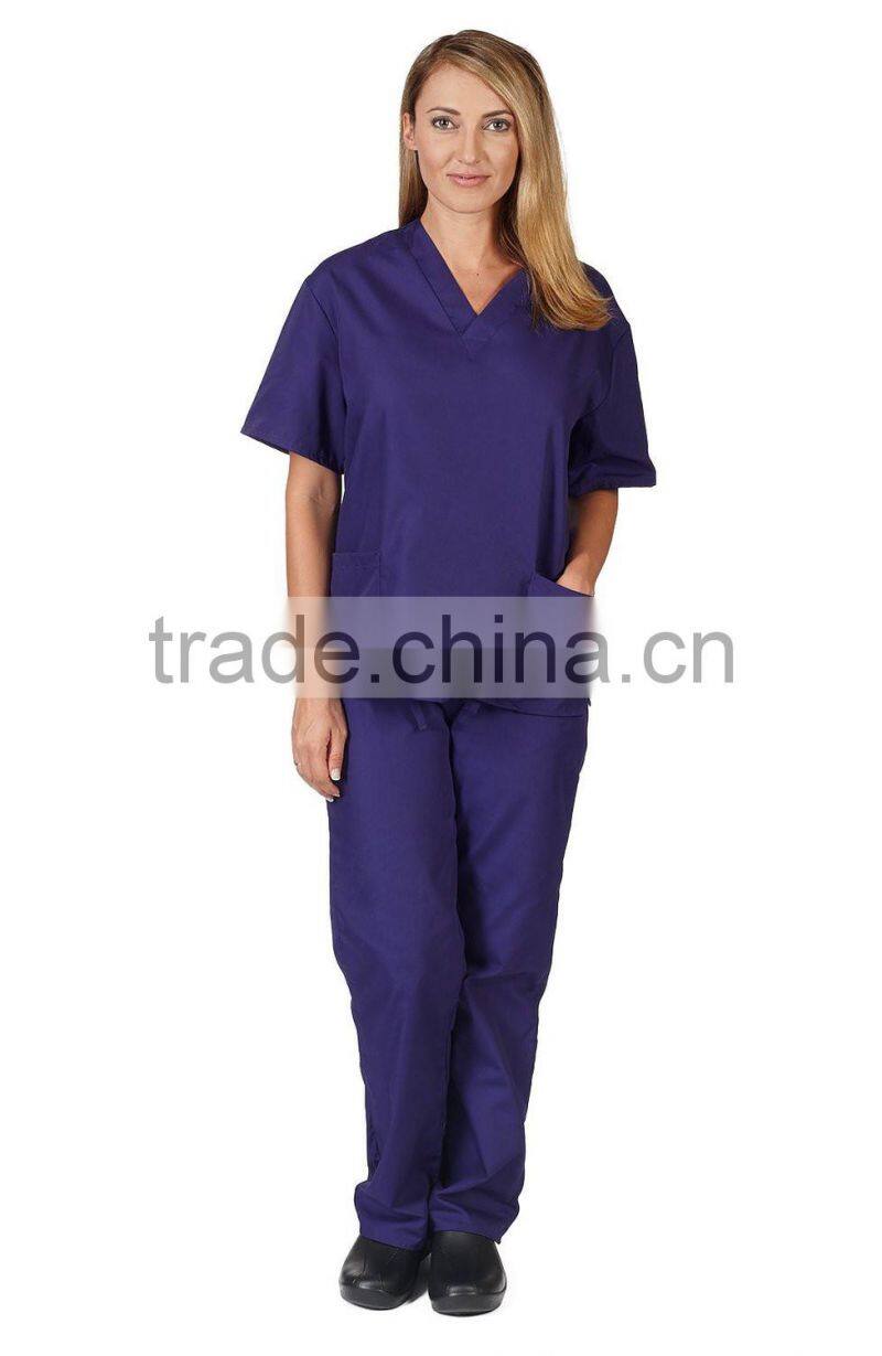 Medical Uniforms Scrubs Set Women's Scrub Set, Uniform Medical Scrubs Assorted Colors, XXS-5XL Medical Scrubs