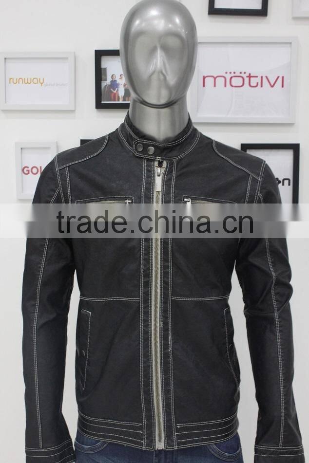 ALIKE cheap pu jacket for men outdoor jacket wholesale jacket