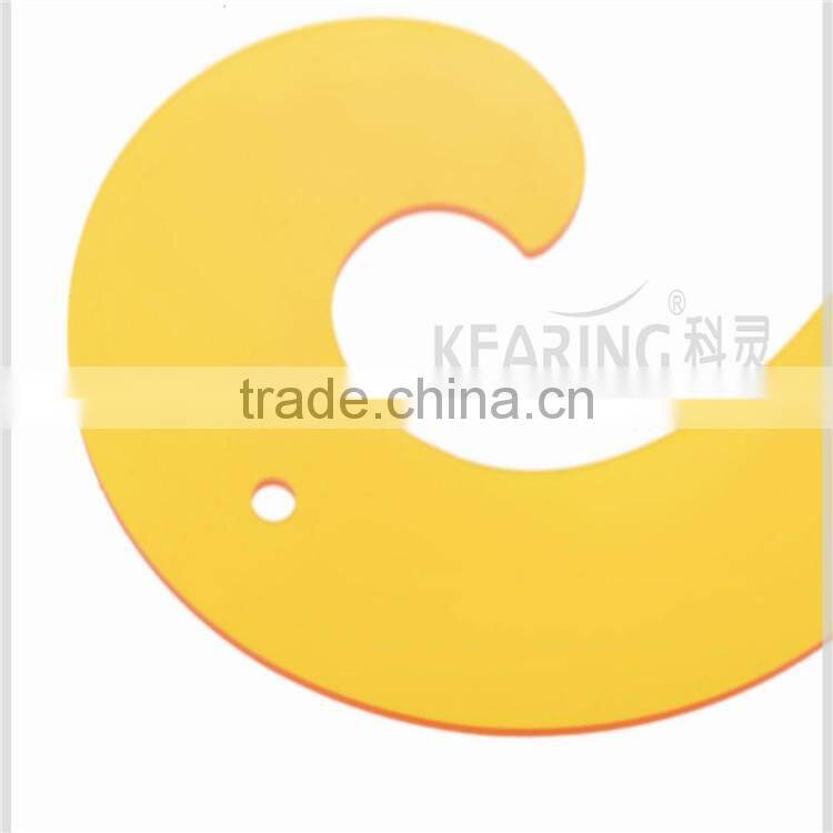 Kearing Cabriole Legs Plastic Rulers Transparent Fanshion French Curve #1301S