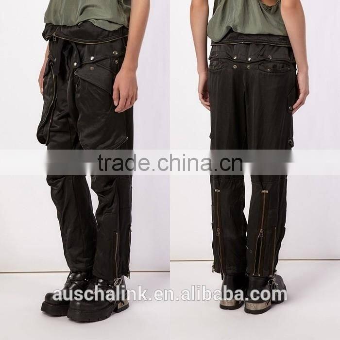 2016 newest oversized pocket design women baggy trousers