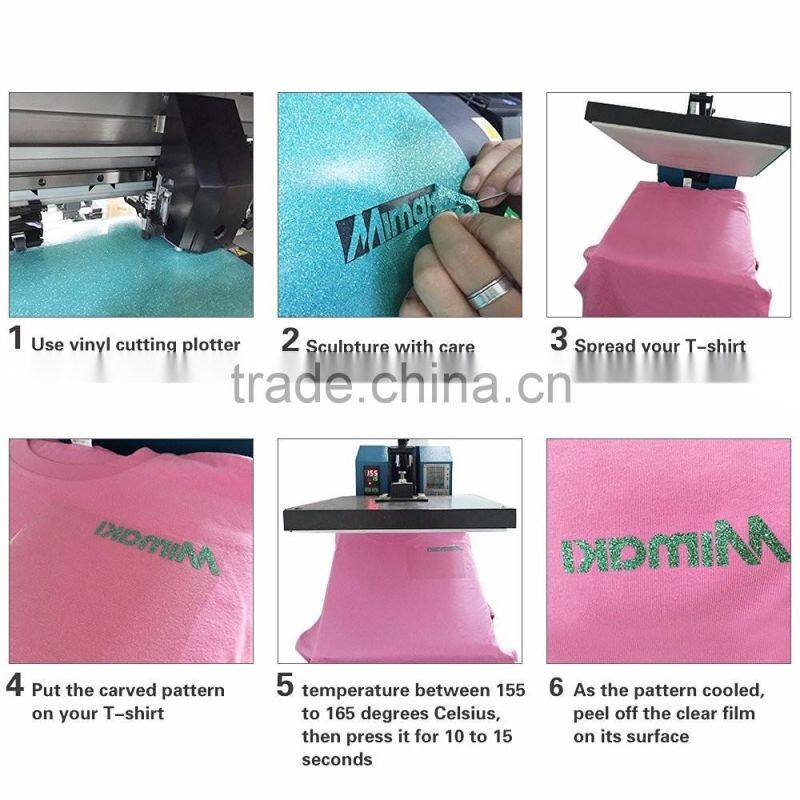 Glitter Heat Transfer Vinyl Sheets For T-shirt