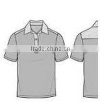 Fancy women's polo with green collar contast cotton women's polo t-shirt