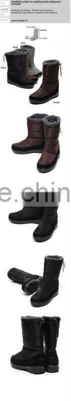 2sbd0834 winter fur padding boots waterproof noneskid