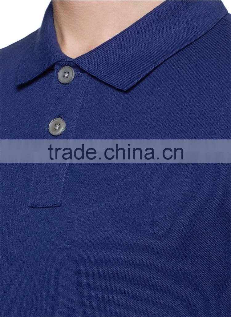Bulk blue men's PK polo shirt 60% cotton 40% polyester cheap uniform polo shirts