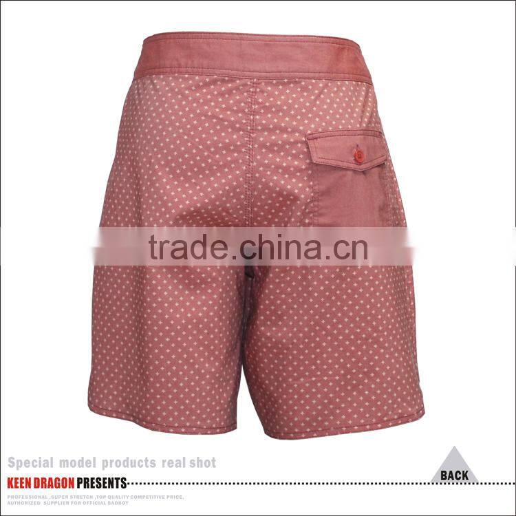 Sublimation Print Boardshorts Men's 4way Stretch Surf Shorts Swim Trunk