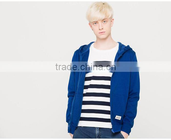 Wholesale zipper-up plain import hoody