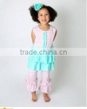 2016 easter outfits girls polka dots and chevron dress and pants cute easter clothing toddle girls outfits hot sale spring sets