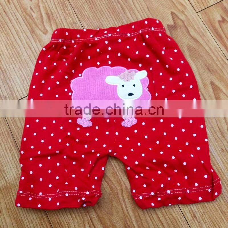 Breathable cotton short baby girls PP pants