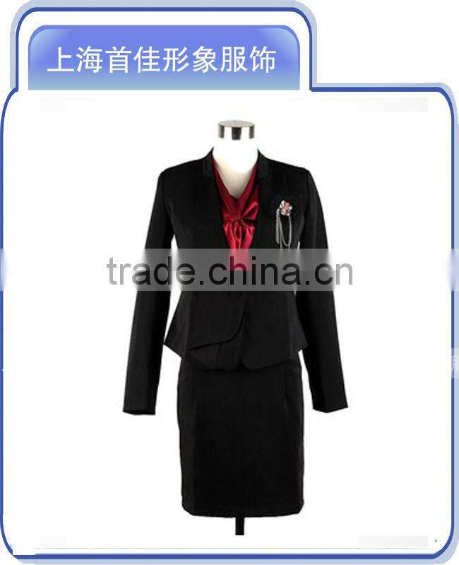 elegant pretty ladies business office uniform design 2013