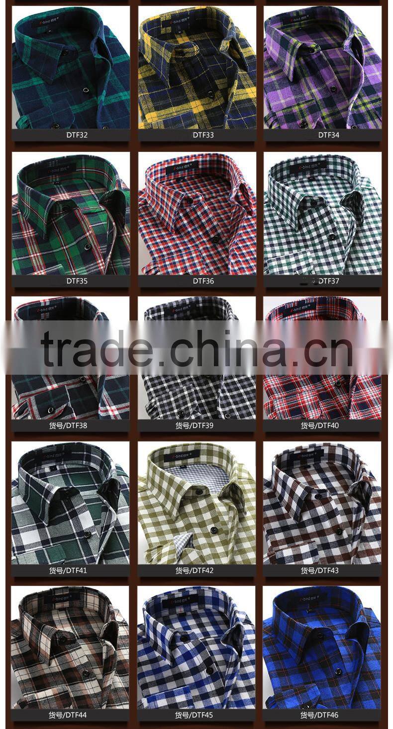 wholesale custom plaid flannel shirt for men