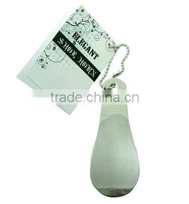 Home usage silver color metal material shoe horn