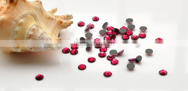 flat back glass rhinestones hot fix