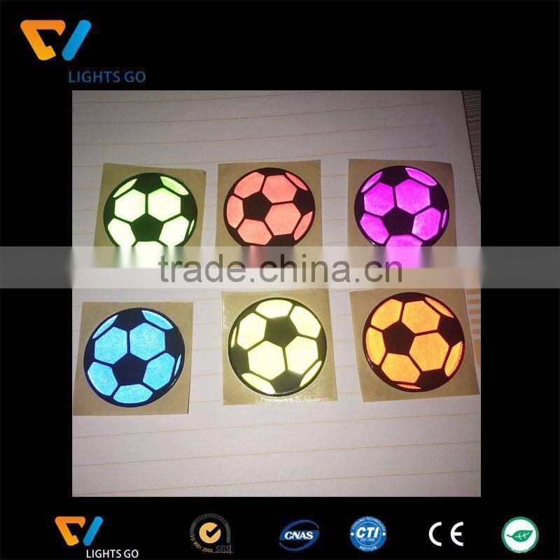 Heat transfer glow in the dark car number sticker