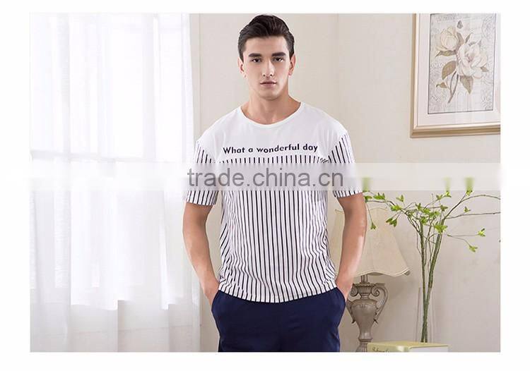 Competitive price Qianxiu men summer onesie fashion cotton sleepwear pajamas