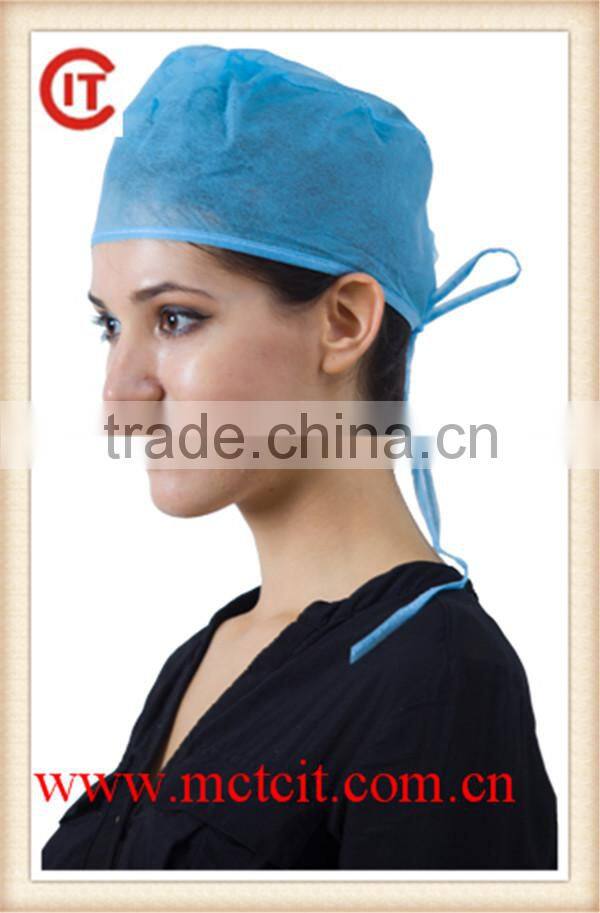 ISO&CE approved Nonwoven surgical caps,disposable surgeon caps,doctor caps