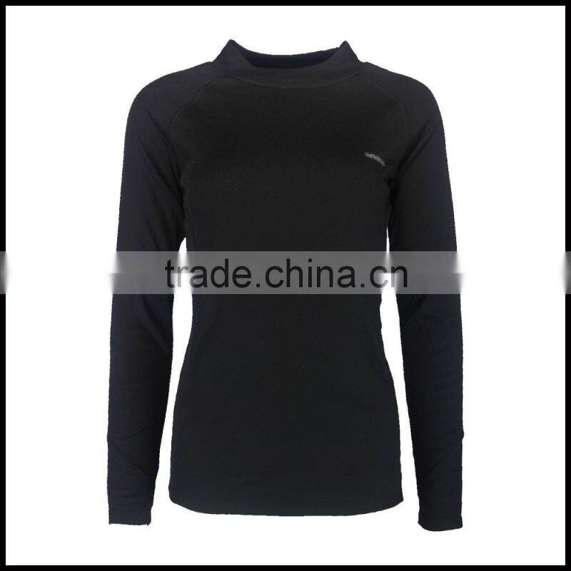 W15-ACC-W-01-C White 100% Polyester Sports Underwear Long Sleeve