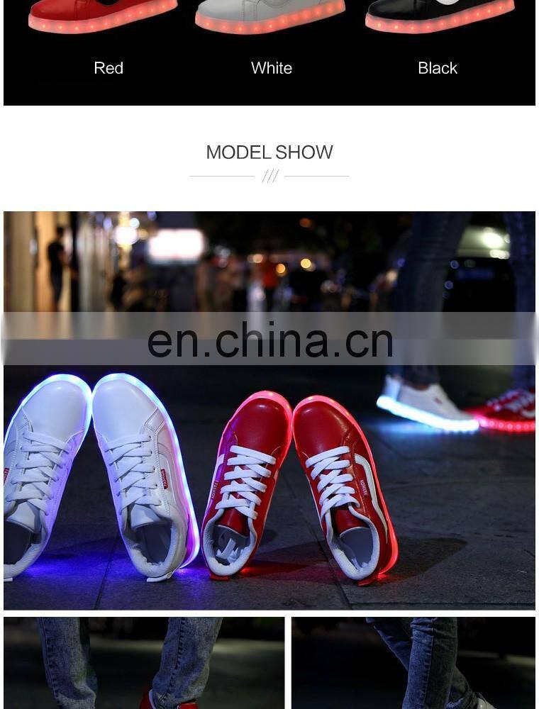 Wholesale New design Mens Womens night club shoes Large Size 46 Rechargeable Light Up LED Shoes Sneakers