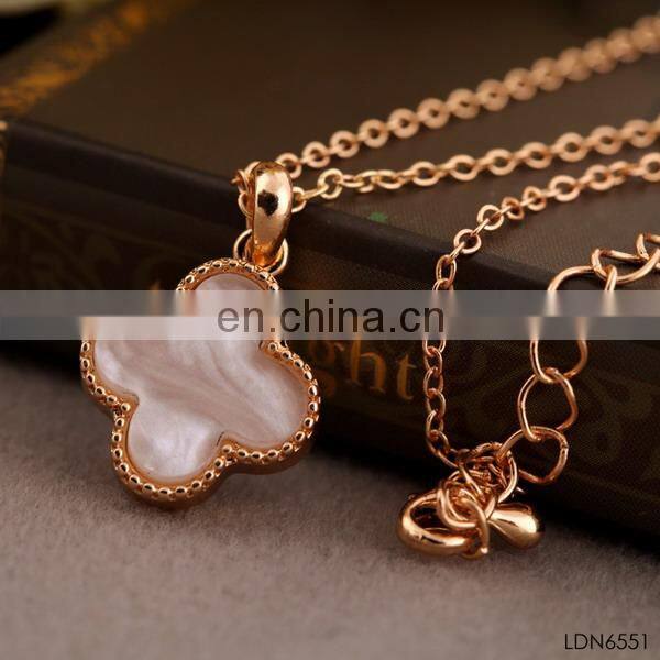 Make a wish juese and enamel pendant necklace hot selling jewelry