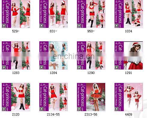 Charming design red mini santa suit