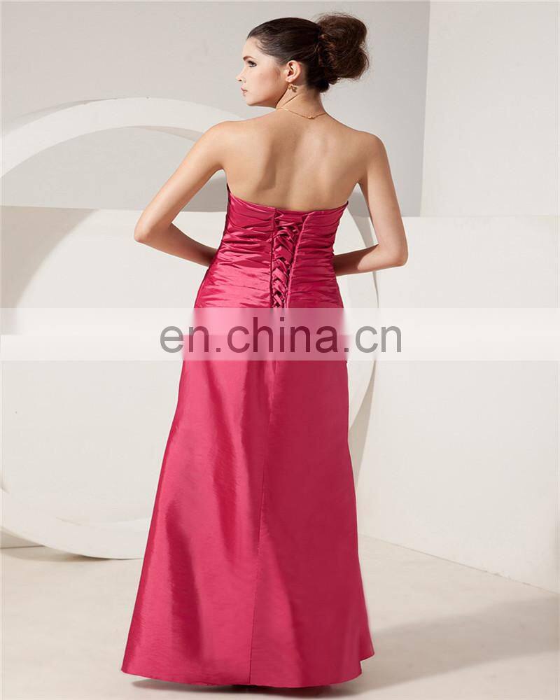 2018 Elegant Sweetheart Floor Length Evening Dress Beaded Ruched Lace-up Mother Of The Bride Dress With Jacket