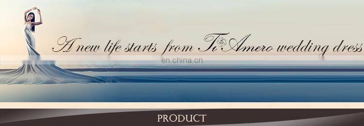 Tiamero peach color party wine deep V backless wedding gowns evening dress ball