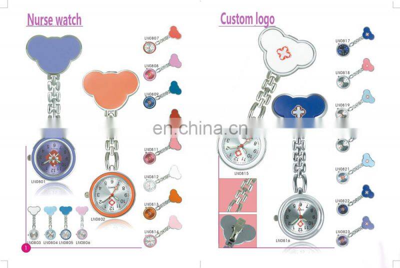 Finest Premiums Dolphin Shape Stainless Steel FOB Nurse Watch