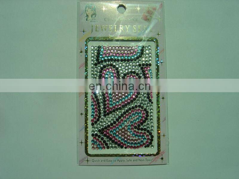 Custom flower shape Mobile sticker type acrylic stickers