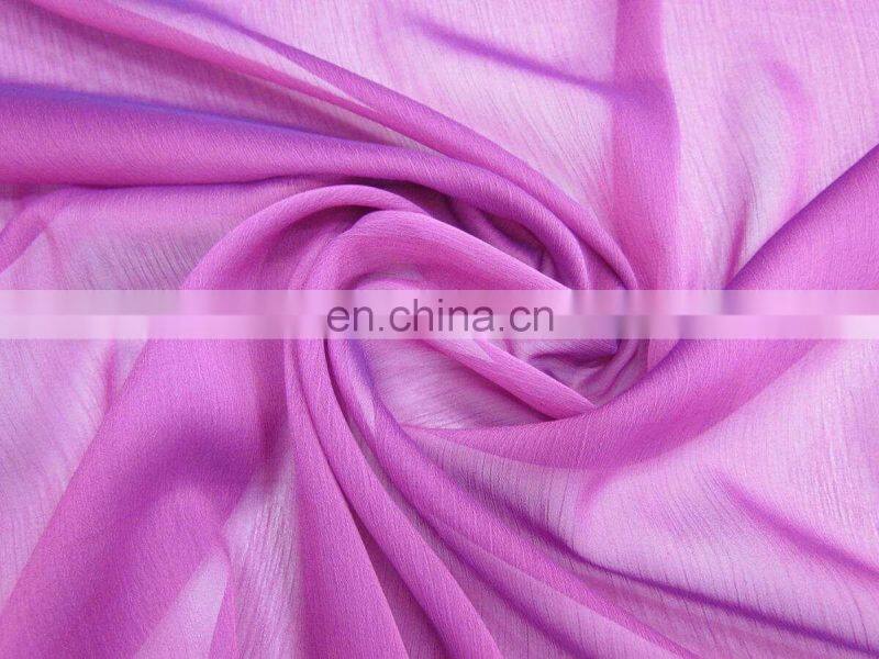 High quality 75D*75D crinkle chiffon/crepe GGT fabric for dresses/blouses