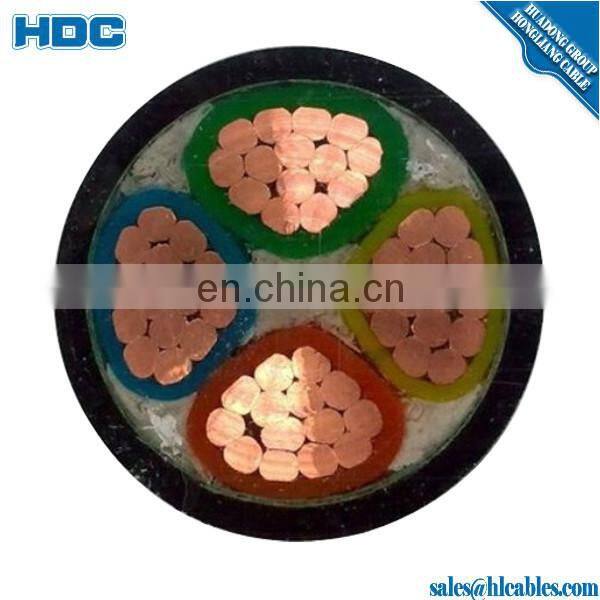 URD power cable 1000V XLPE insulated PVC sheathed 4 core 150mm2 copper cable