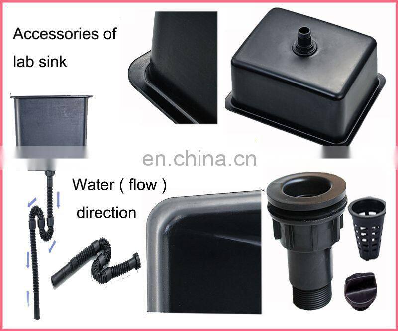 Standard size Laboratory Furniture water sink lab pp sink chemical resistant for factory lab