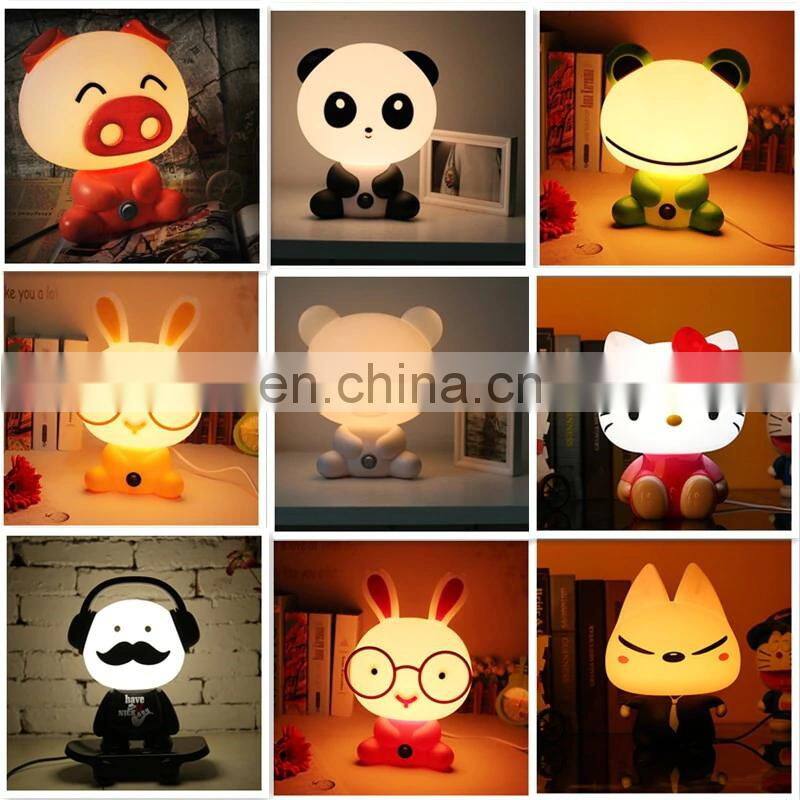 Eonkoo baby kids bedroom led cartoon animal desk table lamp