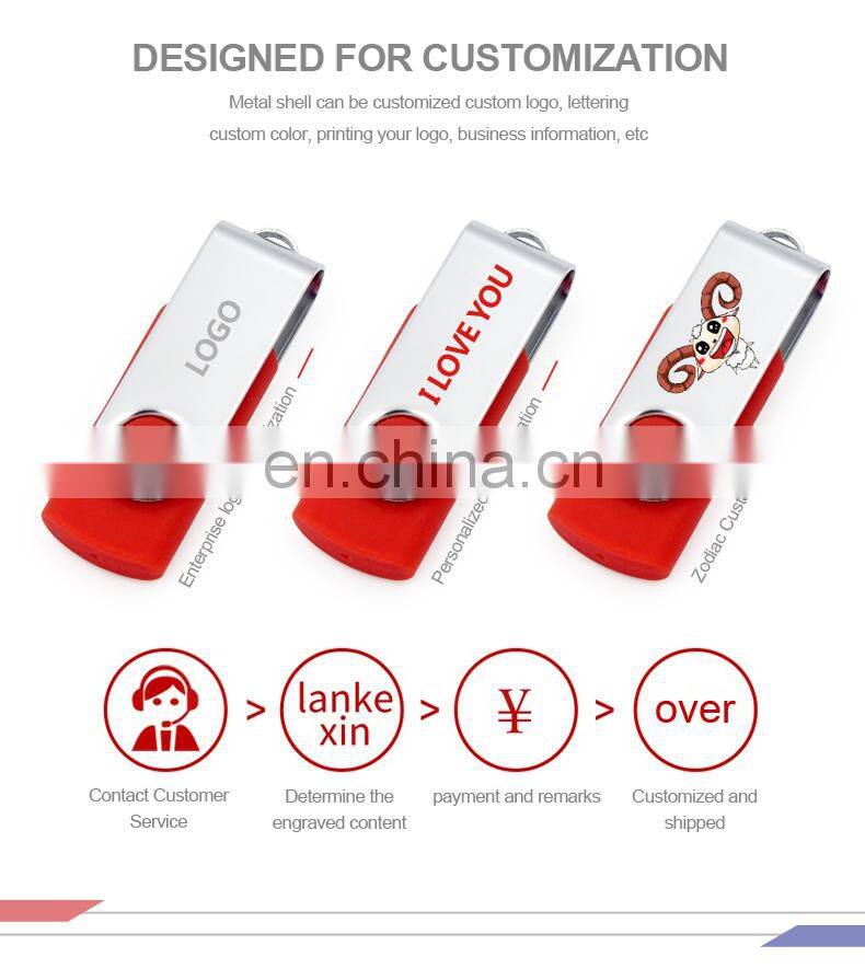 32GB USB Flash Drive USB 2.0 Thumb Drives Jump Drive Fold Storage Memory Stick Swivel Design