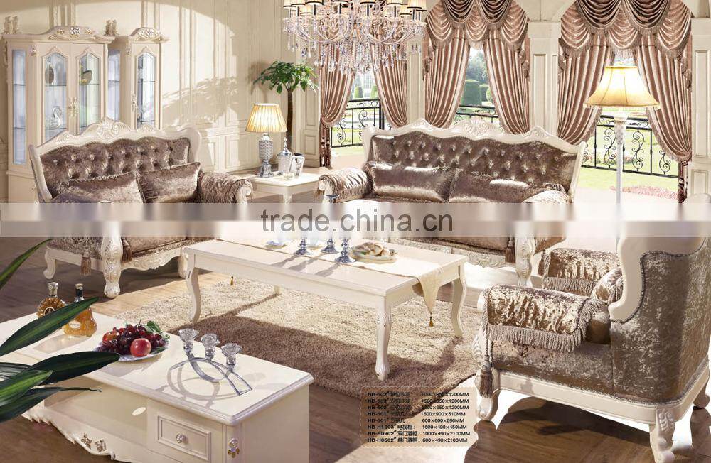 Luxury French Baroque Sofa Design Classic Furniture Living Room Sofa Fabric Sectional Sofa