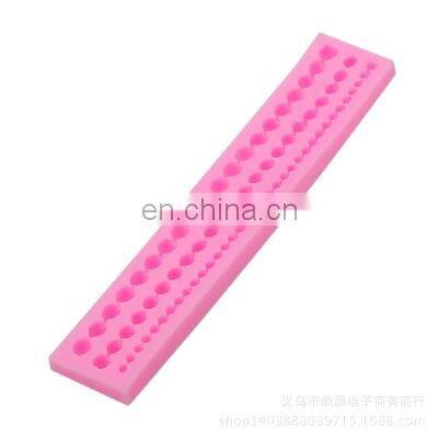 DIY Cute Pearl String Beads Silicone Mold Cake Decorating Fondant Baking Mould 23*4*1.1CM