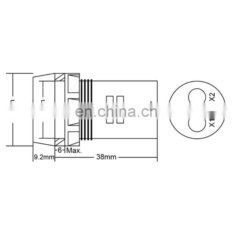 LED Voltmeter 22MM AC 20-500V Square Panel Digital Voltage Meter Indicator Light Digital Panel Indicator Voltmeter